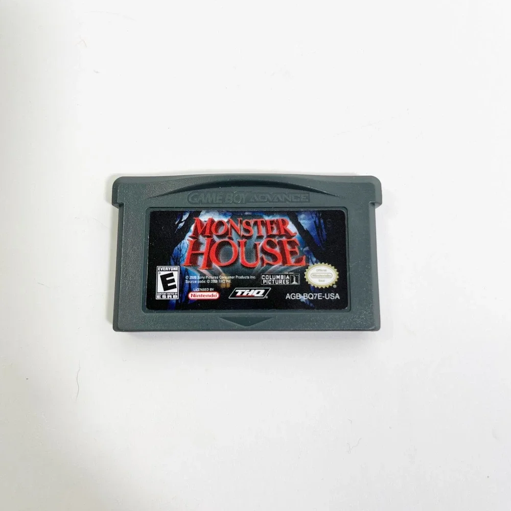 THQ Monster House Game Boy Advance GBA Grey Nintendo Video Game AGB-BQ7E-USA